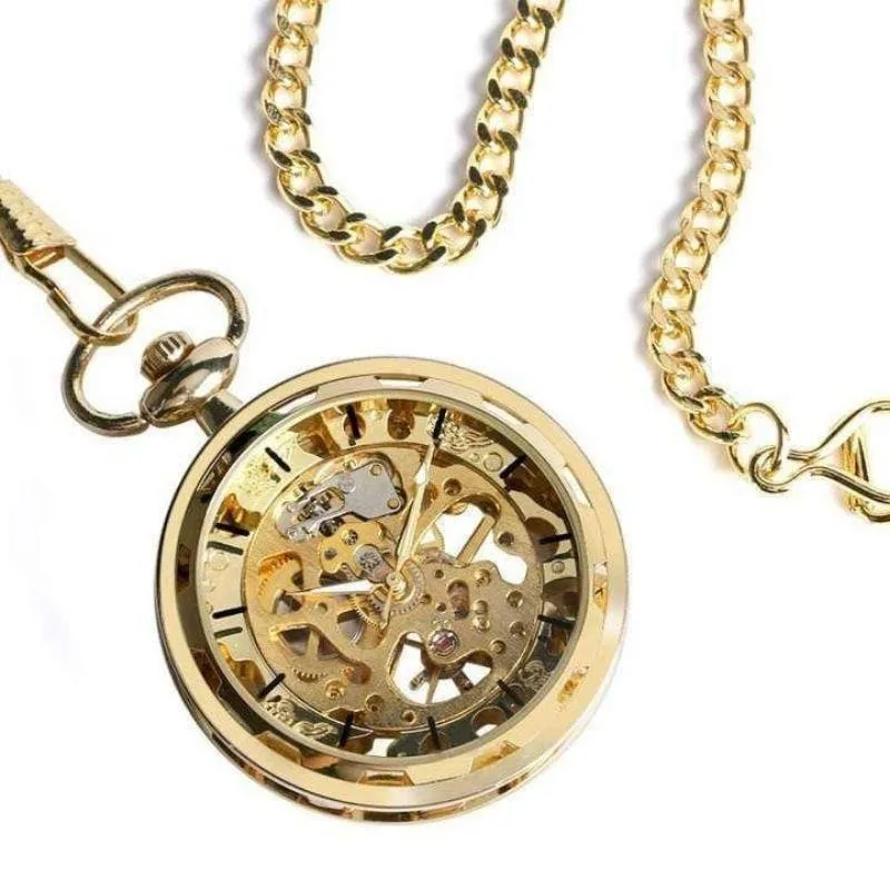 Vue 4 — Montre à Gousset Steampunk Mécanique