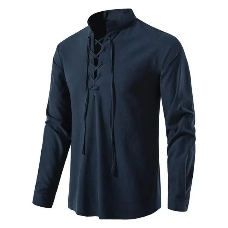 Vue 11 — Chemise Col à Lacet Homme