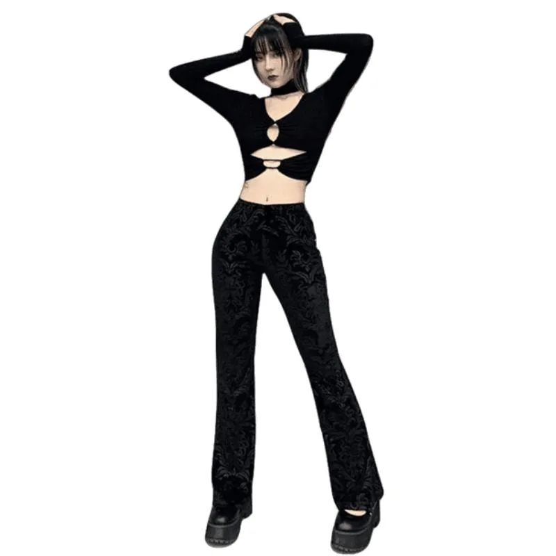 Vue 5 — Pantalon Noir Gothique Femme