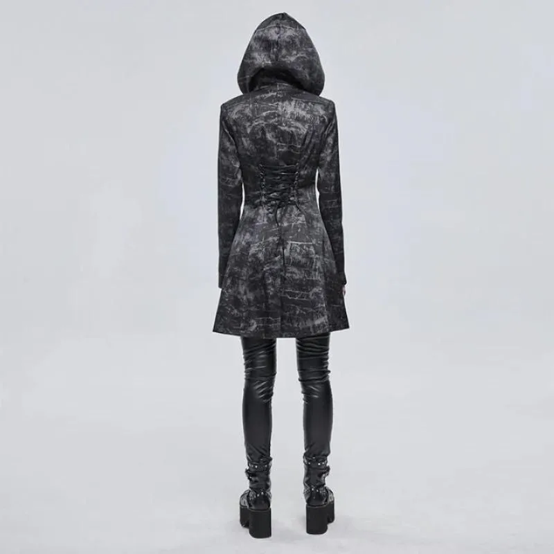 Vue 4 — Manteau Femme Métal Rock Punk