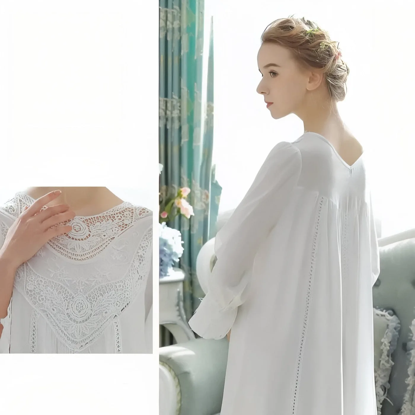 Vue 5 — Chemise de Nuit Style Victorien