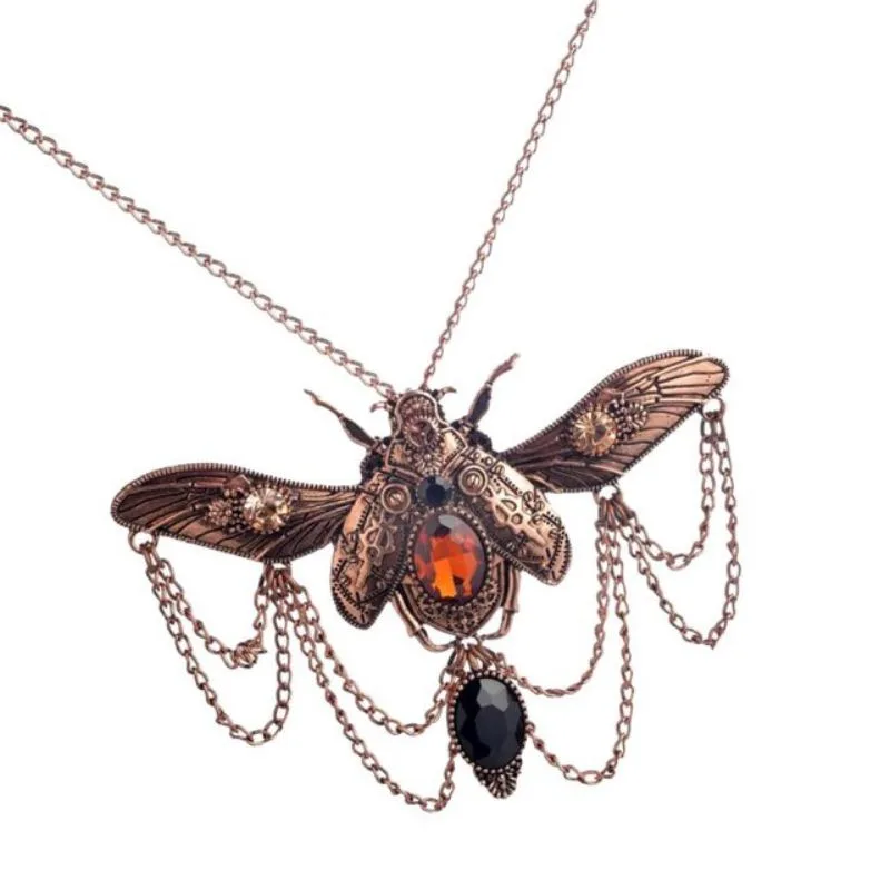 Vue 4 — Pendentif Steampunk Insecte