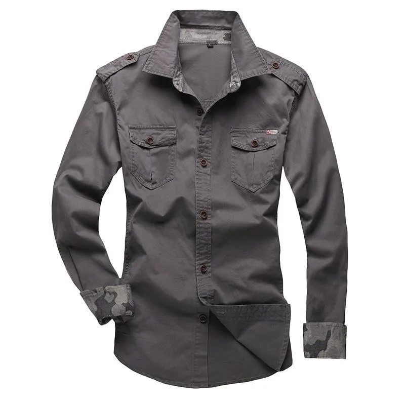 Vue 10 — Chemise Steampunk Épaulettes Homme