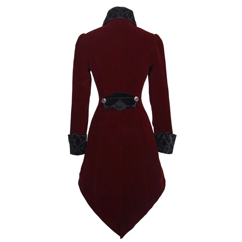 Vue 6 — Veste Steampunk Rouge