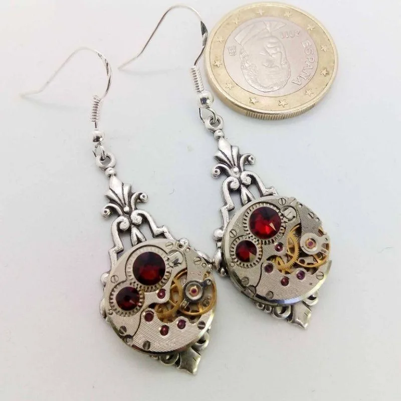 Vue 3 — Boucles d'Oreilles Steampunk Femme
