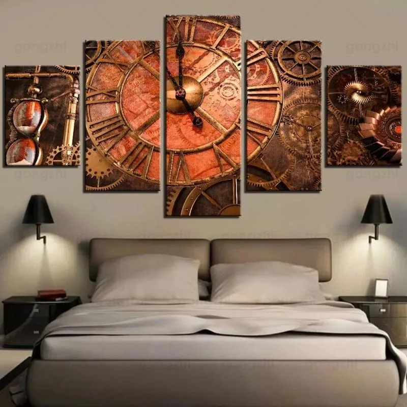 Vue 2 — Tableau Steampunk avec Horloge