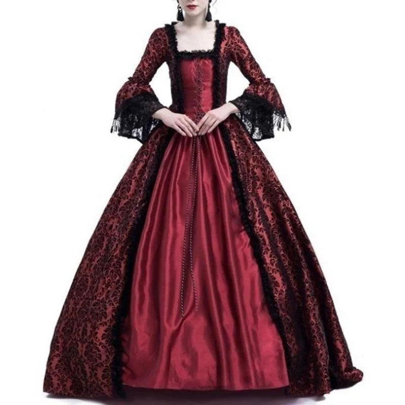 Robe Steampunk Victorienne Rouge