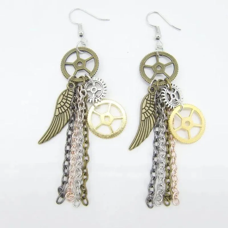 Boucles d'Oreilles Pendantes Steampunk Boucles d'Oreilles Pendantes Steampunk