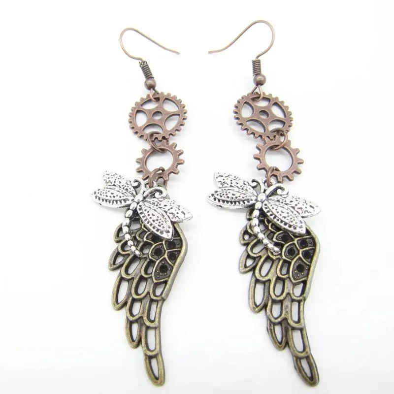 Vue 8 — Boucles d'Oreilles Pendantes Steampunk