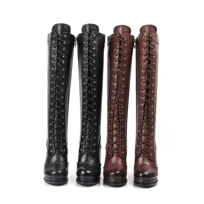 Vue 14 — Bottes Victoriennes en Cuir & Simili