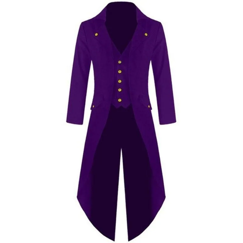 Vue 3 — Veste Gothique Victorienne en Queue de Pie