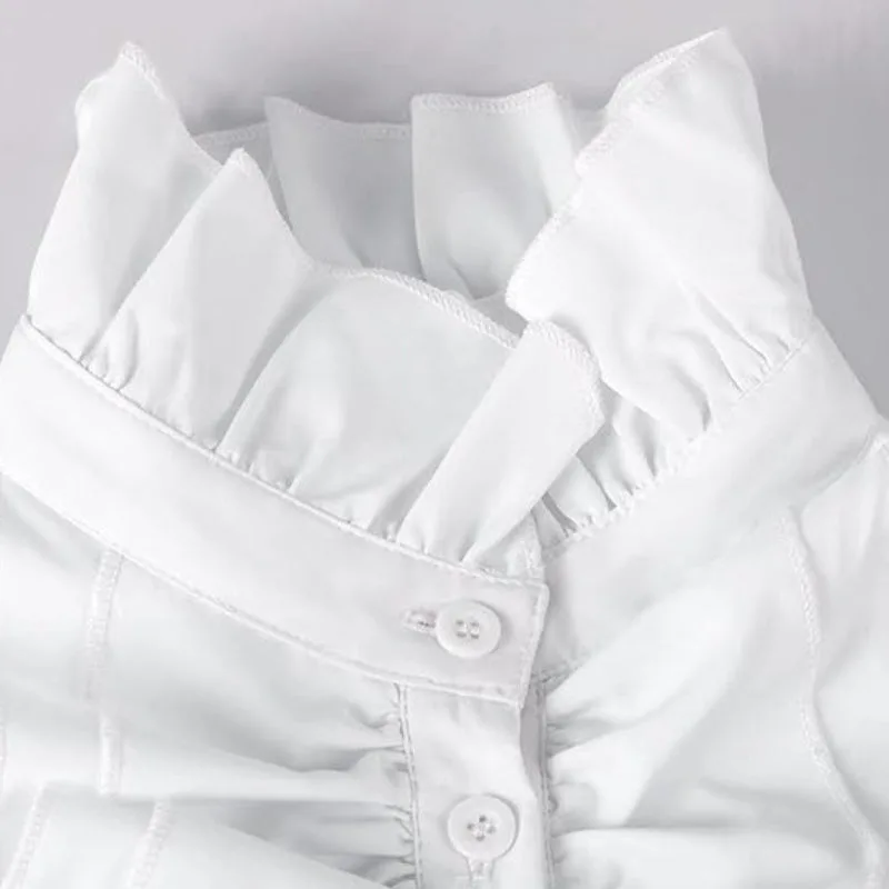 Vue 4 — Chemise Blanche Steampunk Femme