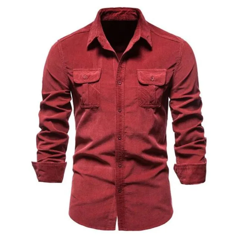 Vue 8 — Chemise Velours Côtelé Homme