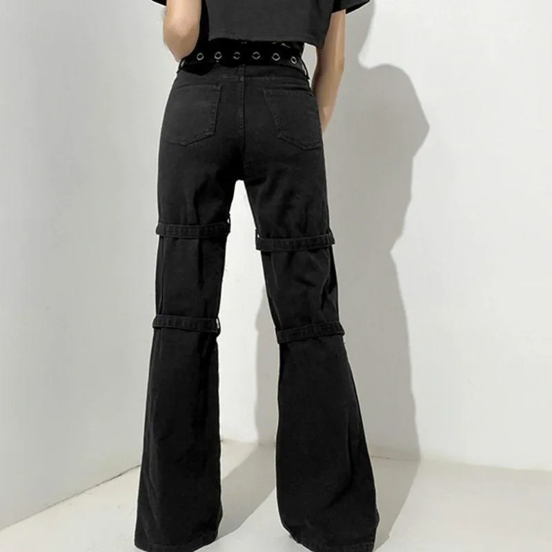 Vue 3 — Pantalon Steampunk Cyber Gothique