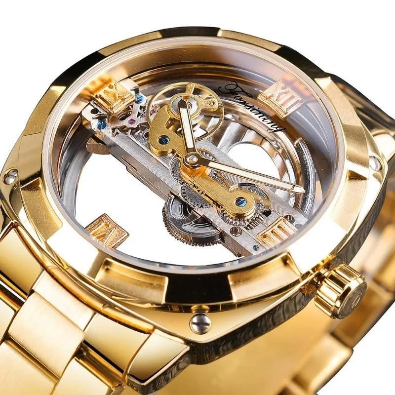 Vue 3 — Montre Steampunk Cadran Transparent