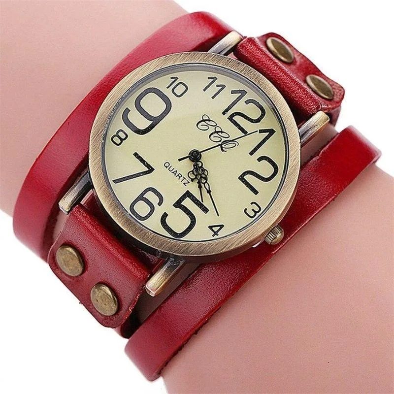 Vue 4 — Montre Bracelet 3 Tours Steampunk