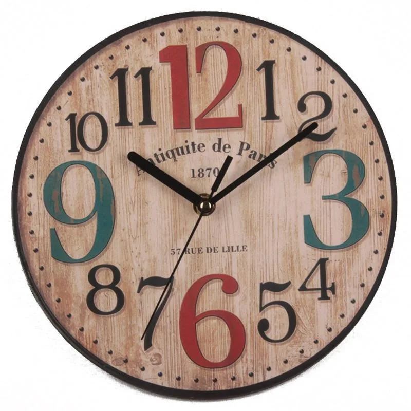 Vue 5 — Horloge Murale Vintage en Bois