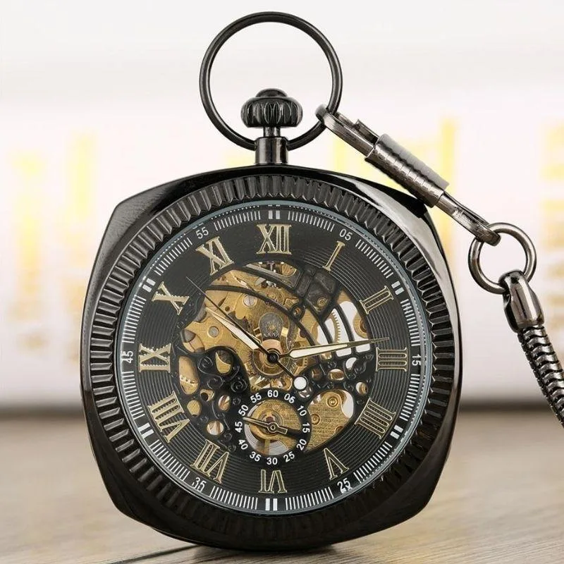 Vue 2 — Montre Gousset Carrée Ancienne