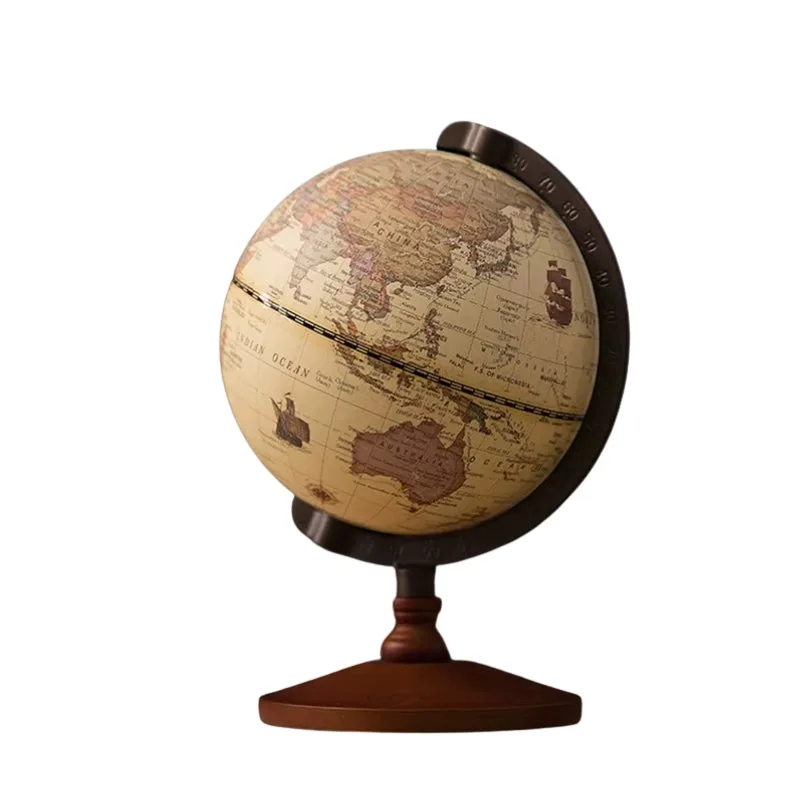 Globe Terrestre Tournant Sur Pied