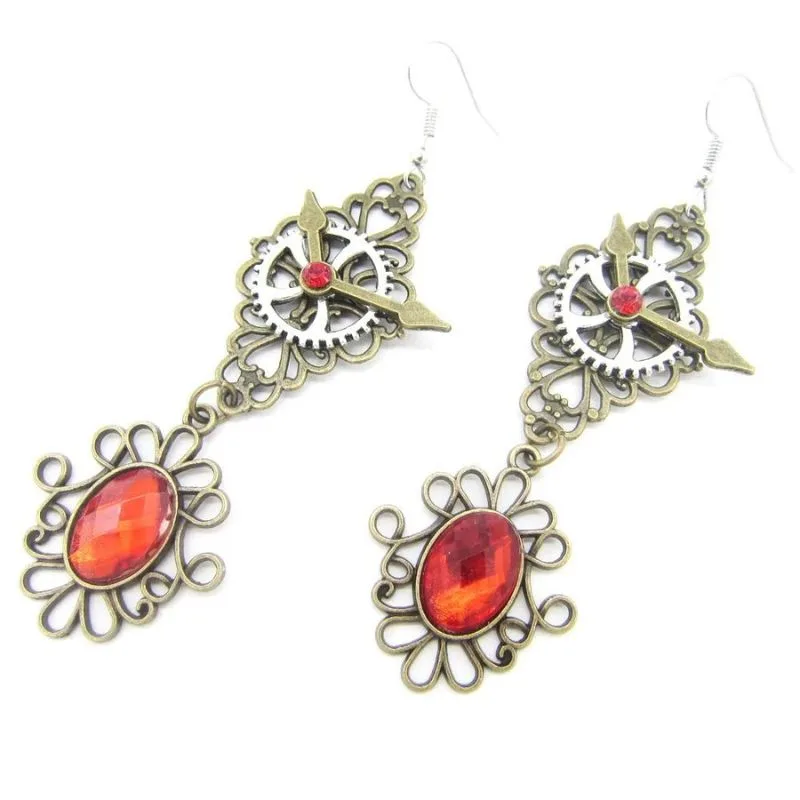 Vue 7 — Boucles d'Oreilles Pendantes Steampunk