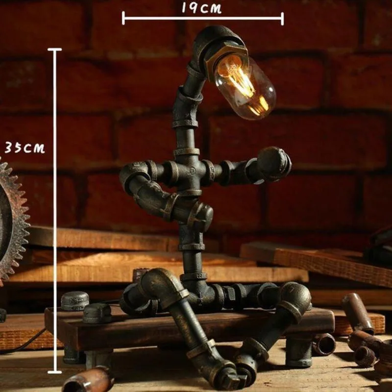 Vue 7 — Lampe Steampunk Robot