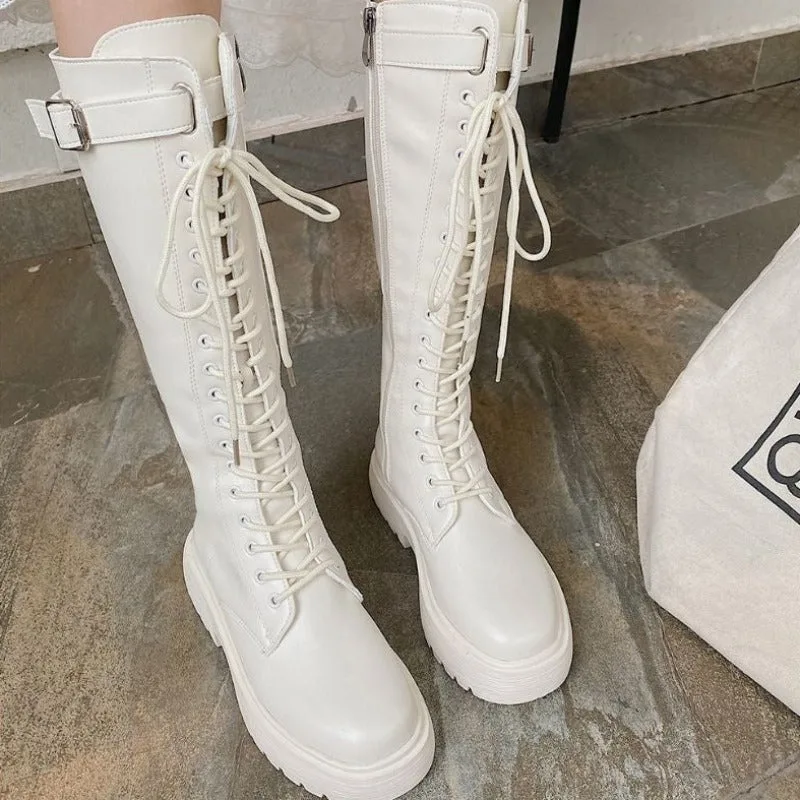 Vue 4 — Bottes Blanches pour Femme