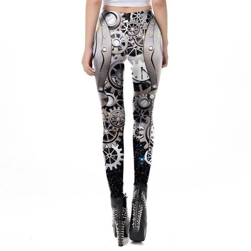 Vue 6 — Legging Steampunk Horloge