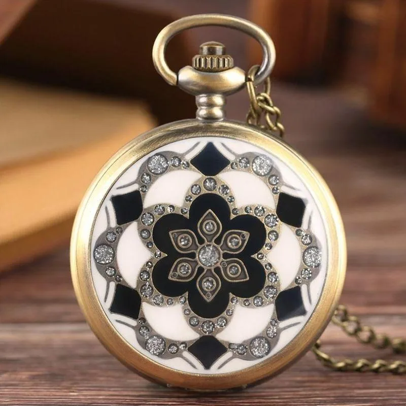 Vue 5 — Montre à Gousset Steampunk Fleurs