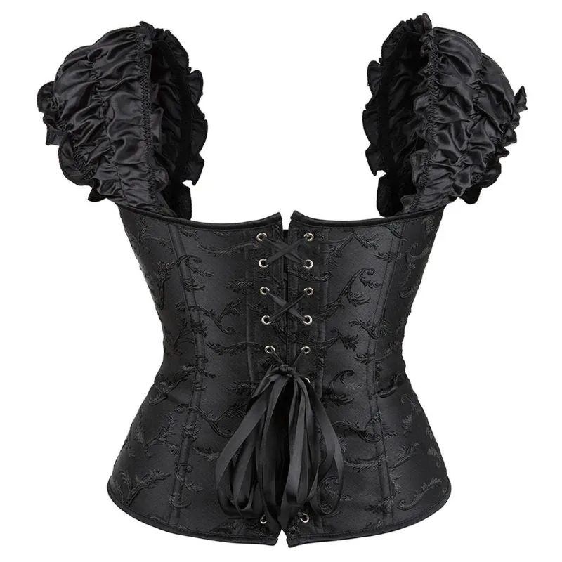 Vue 3 — Corset Victorien Noir