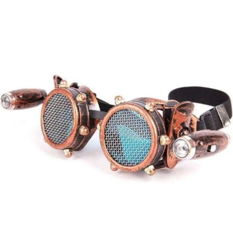 Vue 3 — Lunettes Steampunk Cuivre