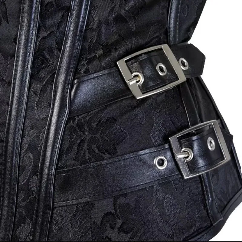 Vue 4 — Corset Steampunk Noir