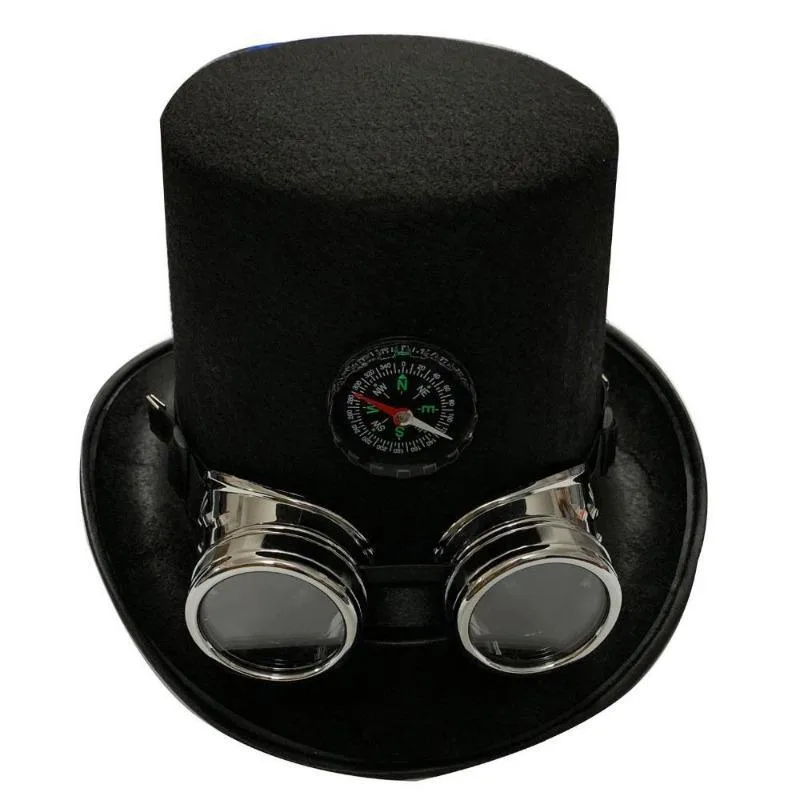 Vue 2 — Chapeau Steampunk Feutrine