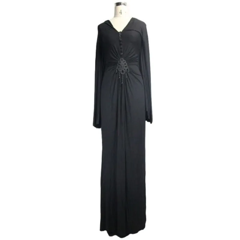 Vue 4 — Robe Steampunk Victorienne Noire