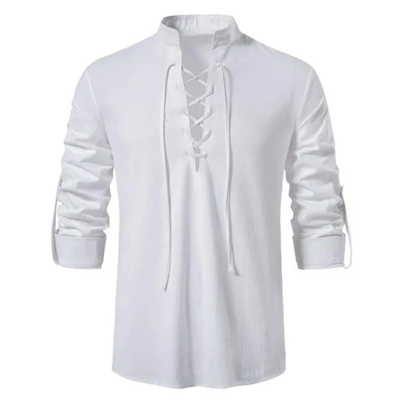 Vue 10 — Chemise Col à Lacet Homme