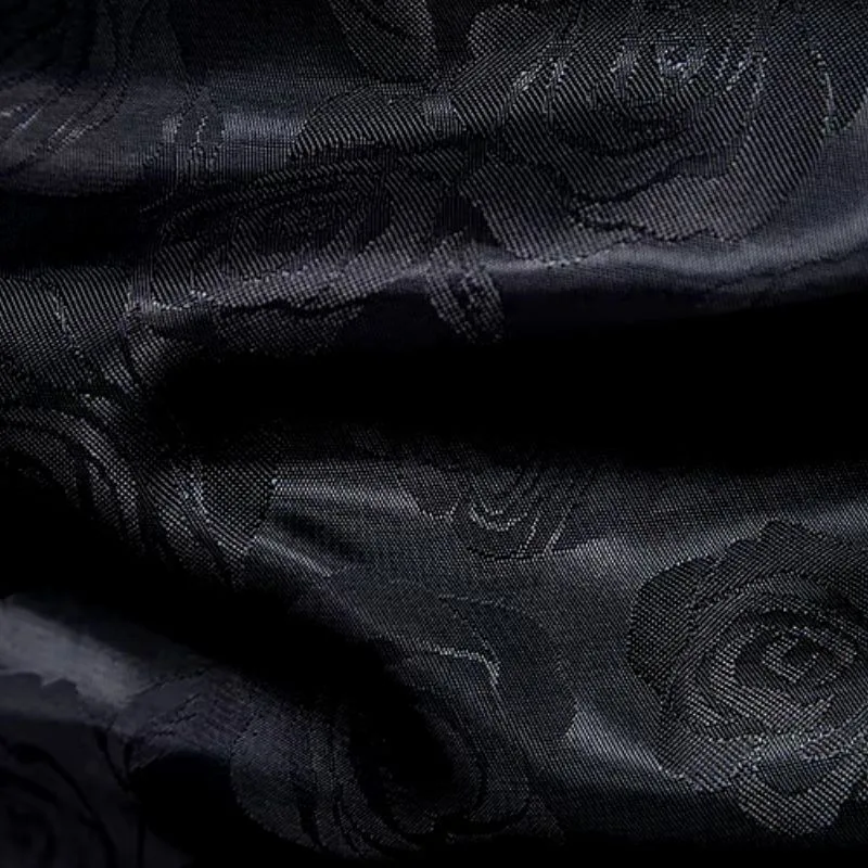 Vue 4 — Chemise Noire à Fleur Homme