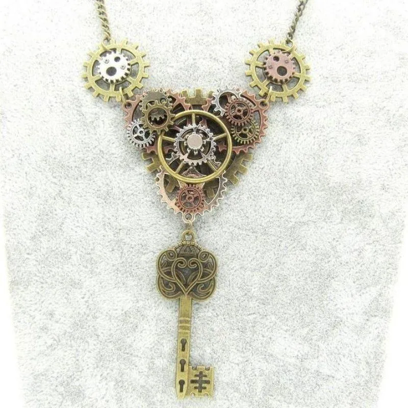 Vue 3 — Collier Clé Steampunk