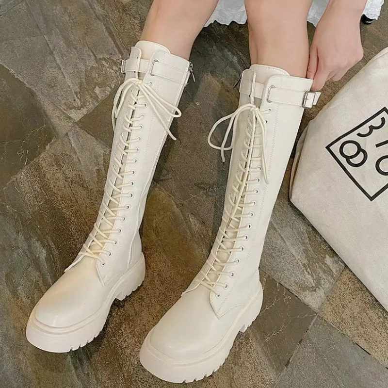 Vue 2 — Bottes Blanches pour Femme