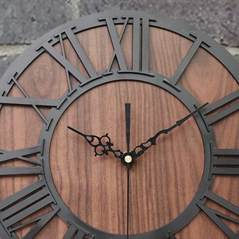 Vue 3 — Horloge Industrielle Steampunk en Bois