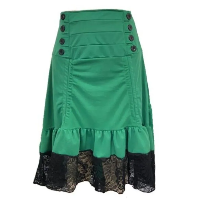 Jupe Steampunk Verte
