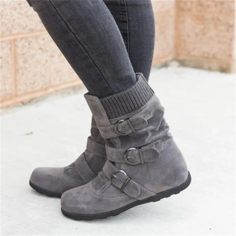 Vue 2 — Bottines Chaudes pour Femme Steampunk