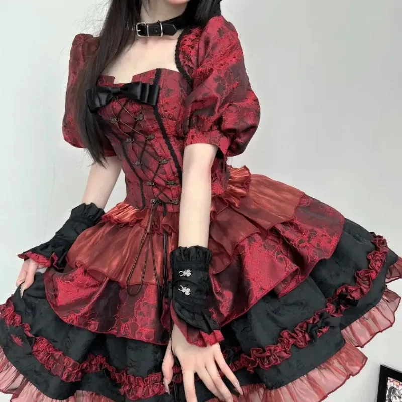 Vue 3 — Robe Lolita Rouge