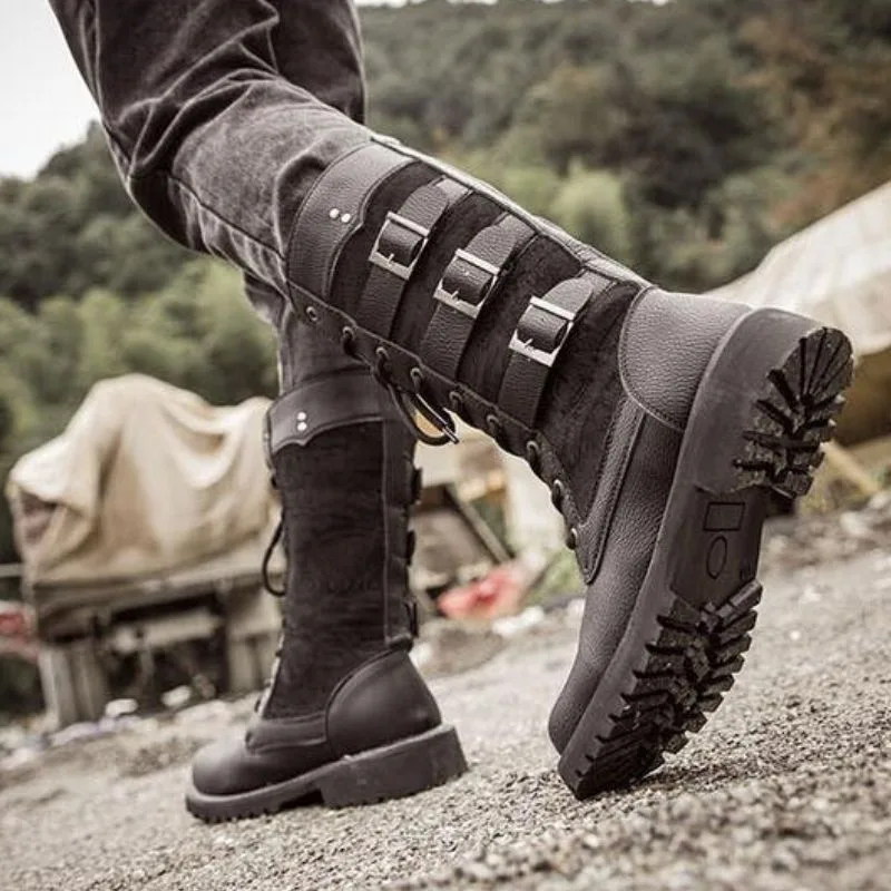 Vue 6 — Bottes Moto Steampunk