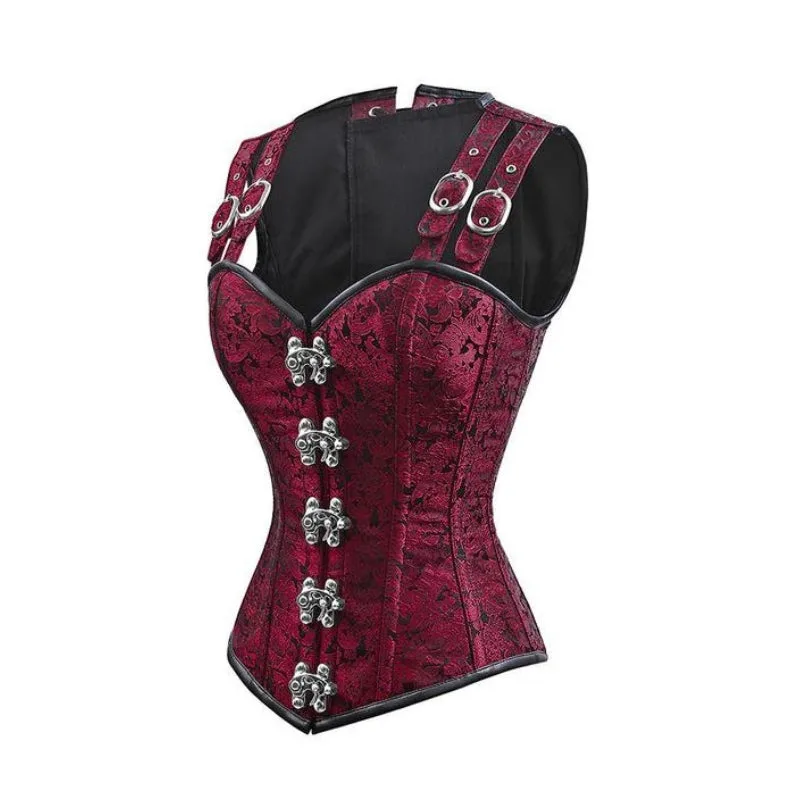 Vue 6 — Corset Steampunk Femme Rétro