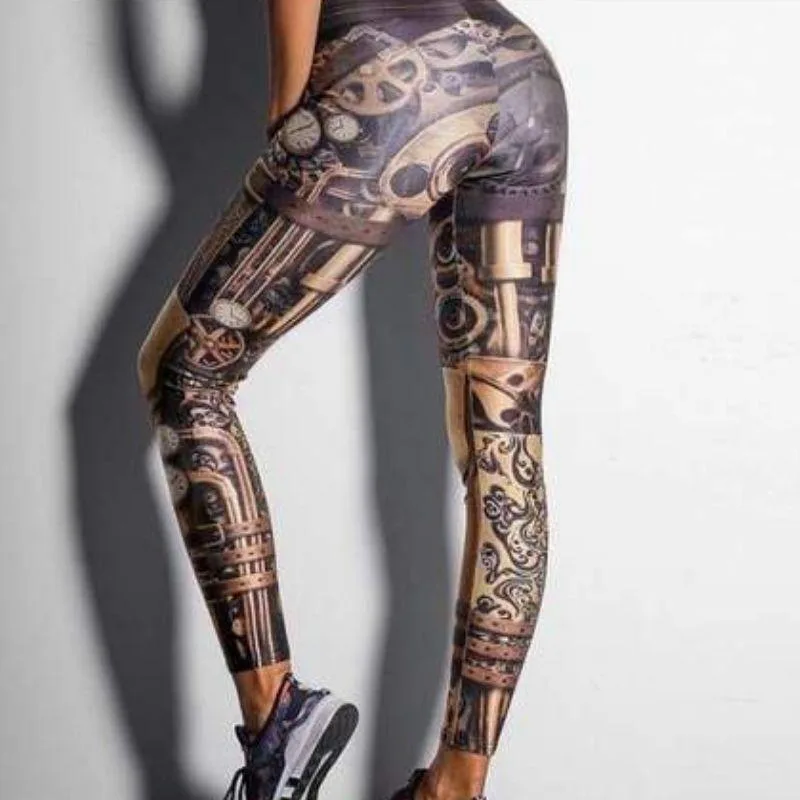 Vue 2 — Legging Steampunk Engrenage