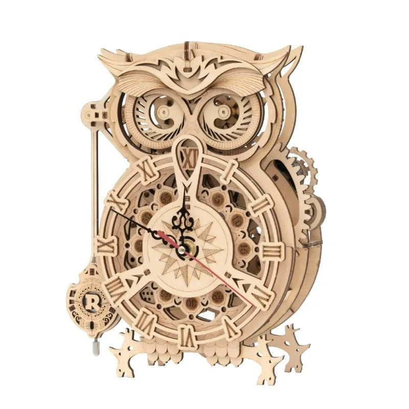 Maquette Bois Horloge Hibou Maquette Bois Horloge Hibou