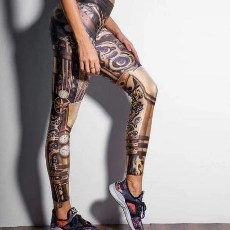 Vue 3 — Legging Steampunk Engrenage
