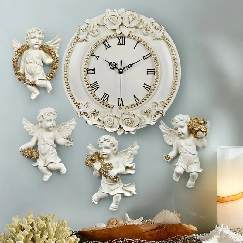 Vue 2 — Horloge Vintage Blanche