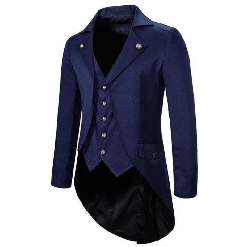 Vue 3 — Veste Steampunk Homme Redingote