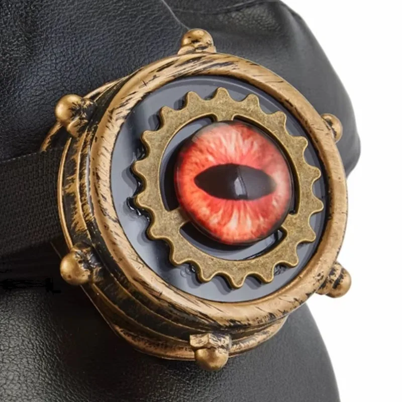 Vue 5 — Képi Chapeau Steampunk pour Homme