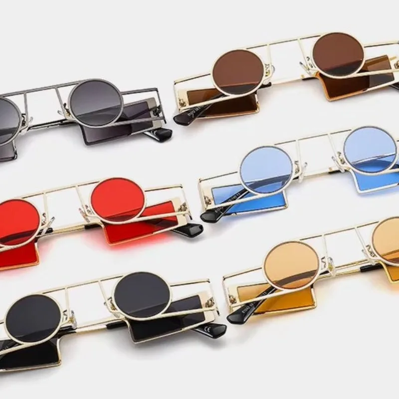 Vue 6 — Lunettes de Soleil Inversées Forme Ronde
